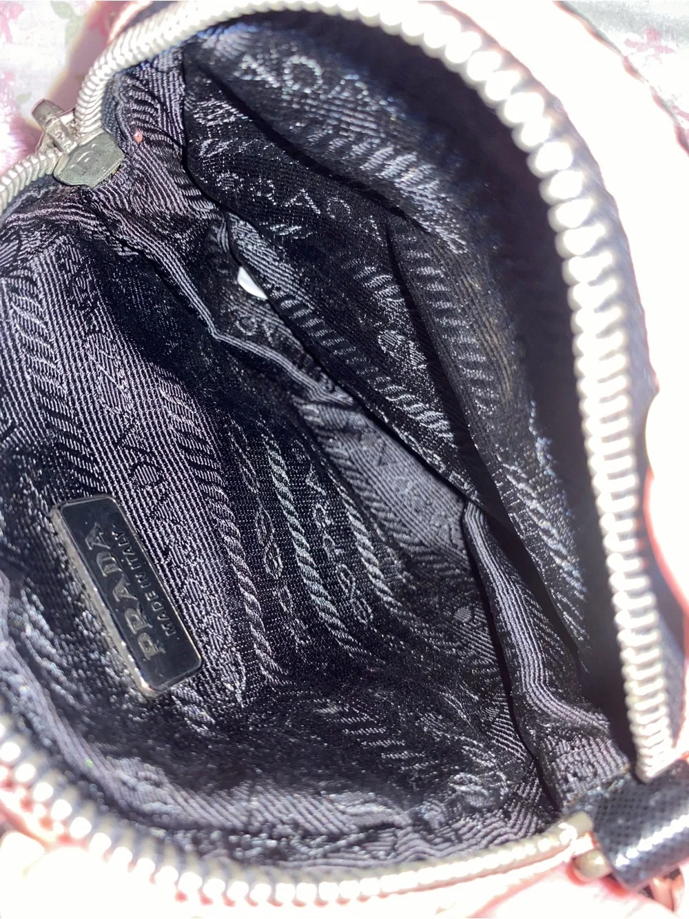 PRADA MINI CIRCLE QUILTED BAG/WRISTLET